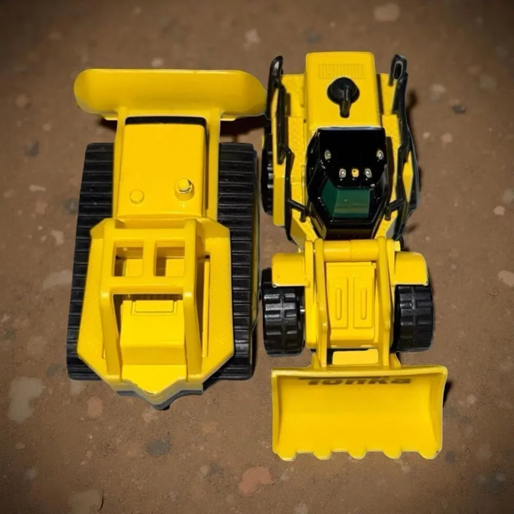 Tonka Metal Movers Combo Pack Front Loader & Bull Dozer Construction Vehicles A3